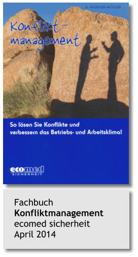 Fachbuch Konfliktmanagement ecomed sicherheit April 2014